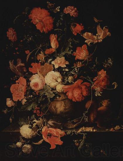 Abraham Mignon Blumen in einer Vase